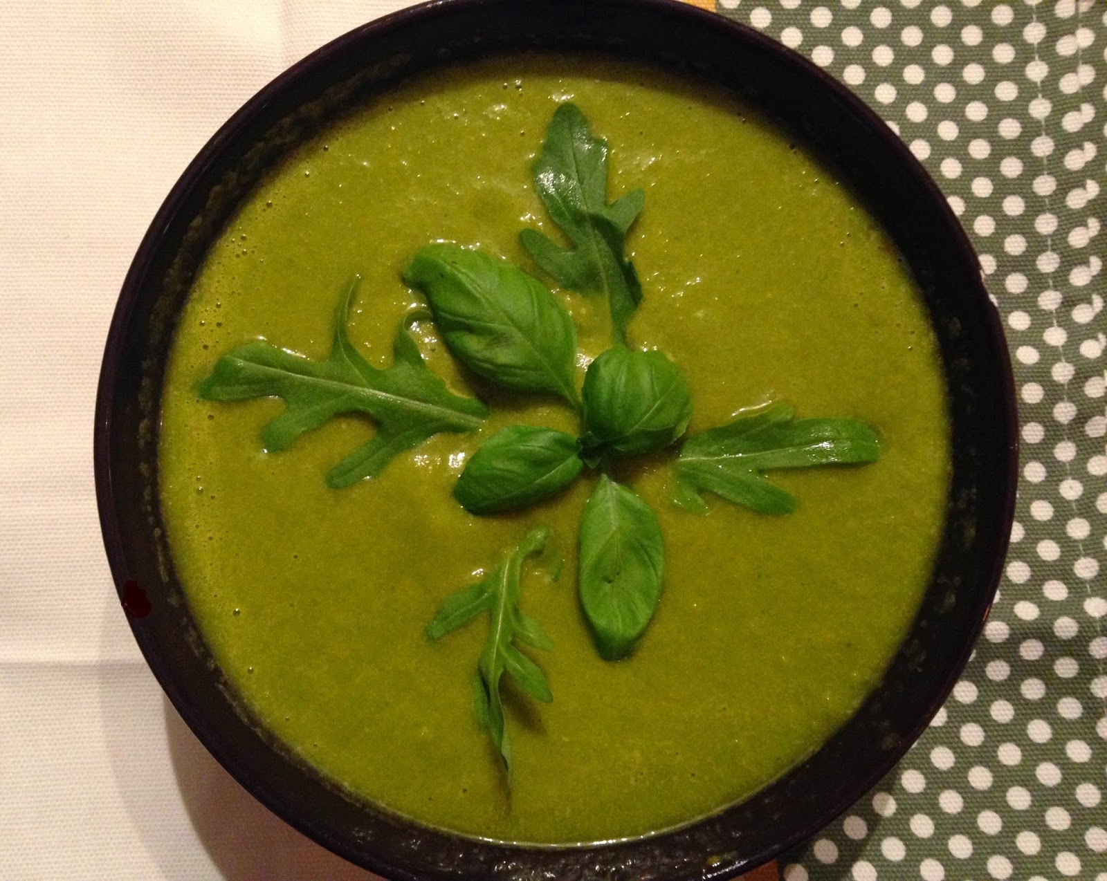 Zielona Zupa z Rukoli "raw vegan"